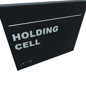 DoorSign_HOLDING CELL